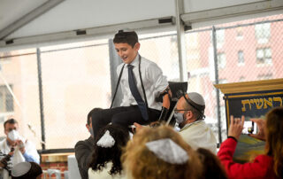 Elliott celebrating at his Bar Mitzvah